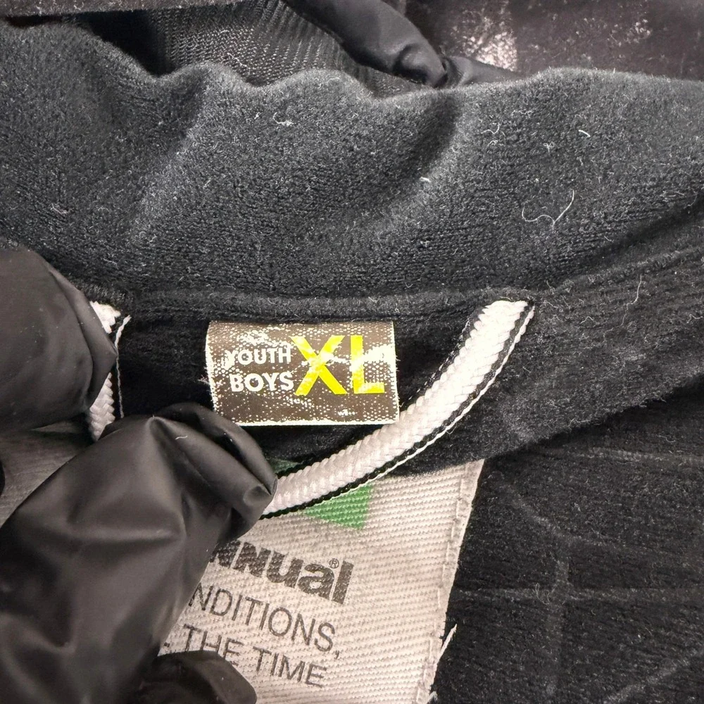 686 Defender Insulated Jacket Youth Boys‎ XL Black Skull Print Snowboard Ski